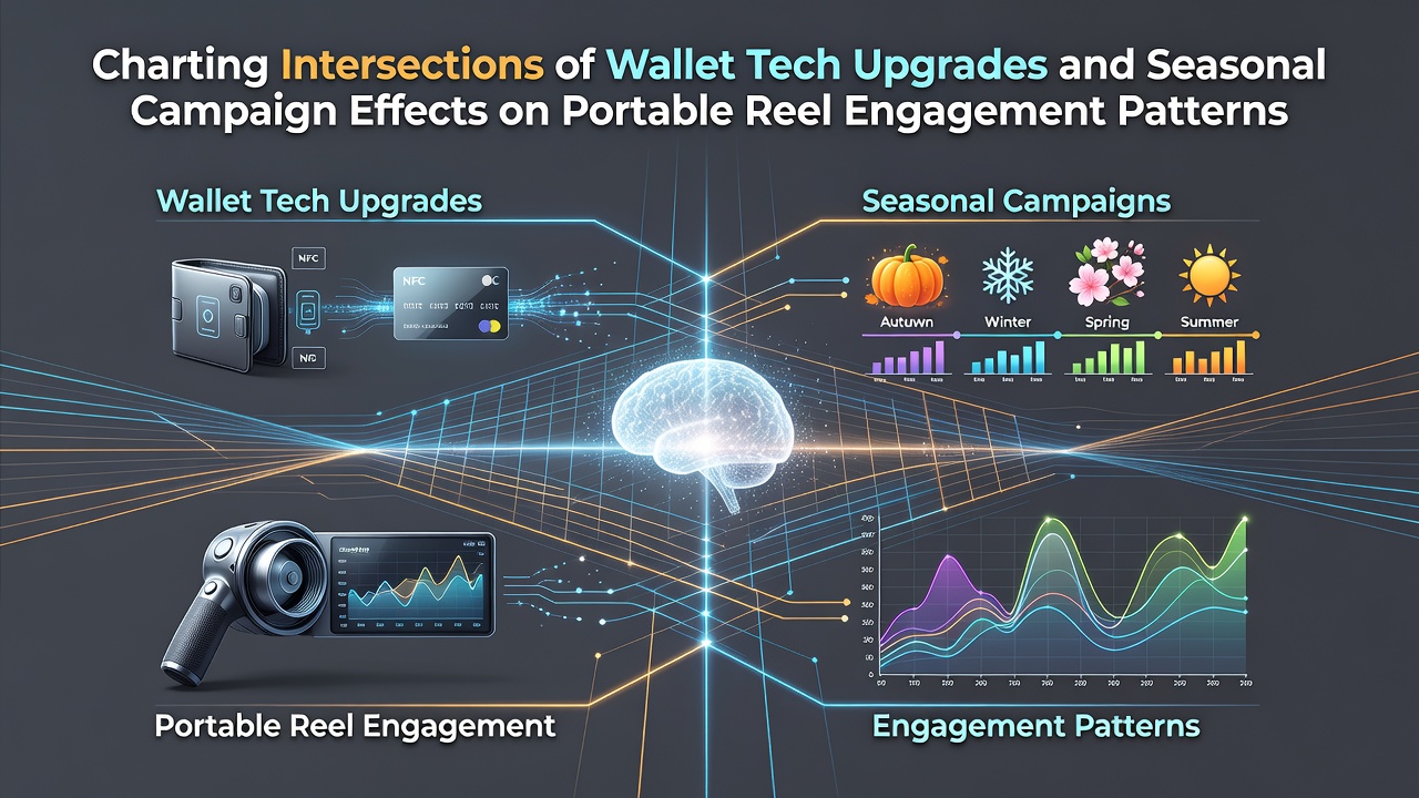 Darstellung von Wallet-Technologie-Integrationen mit mobilen Reel-Schnittstellen und saisonalen Kampagnen-Elementen