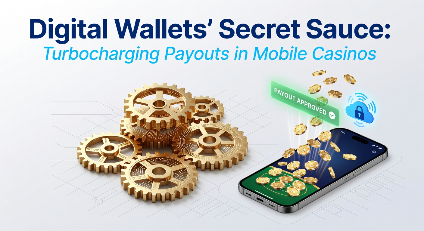 Grafik mit Pfeilen, die schnelle Geldströme von Casino zu digitaler Wallet darstellen, inklusive Sicherheitsikonen