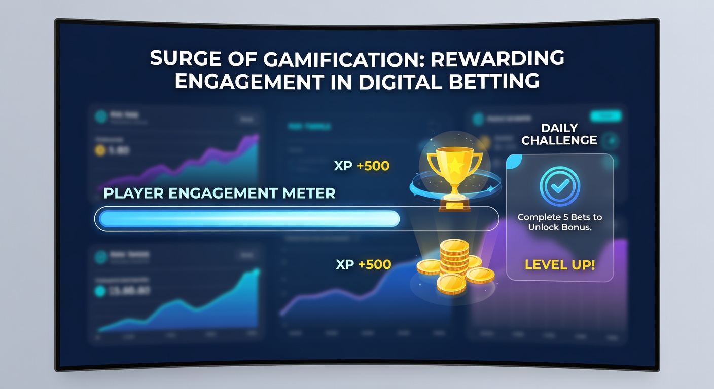 Beispiel einer mobilen Wett-App mit integrierten Gamification-Elementen wie Fortschrittsbalken und täglichen Challenges